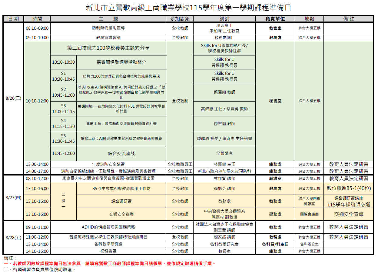 115備課日