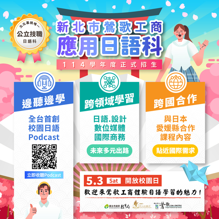 114年 5/3(六) 日文體驗課報名圖片