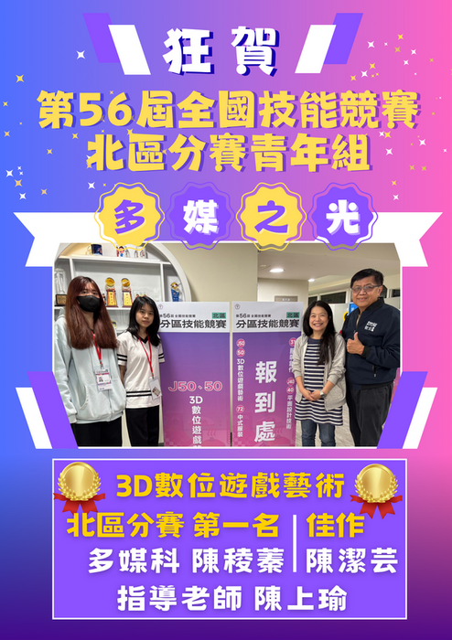 3d數位遊戲藝術-第一名及佳作