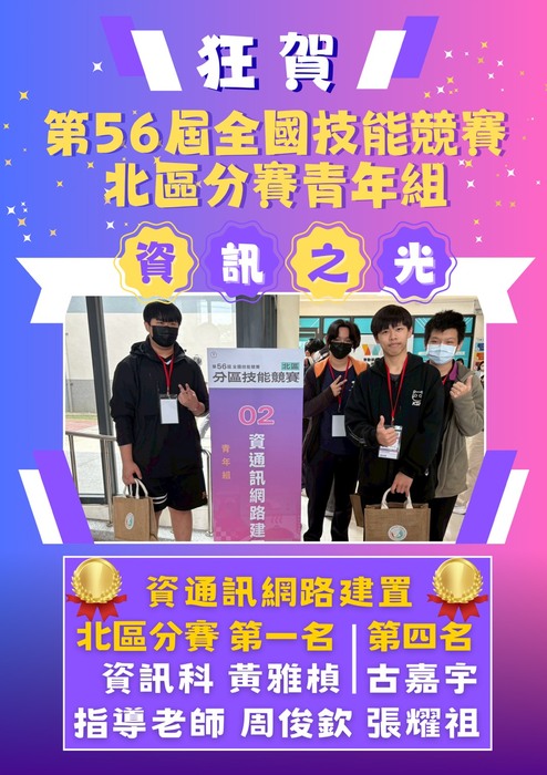 資通訊網路建置-第一名及第四名