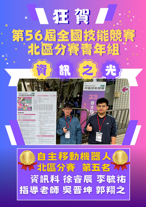 自主移動機械人-第五名