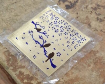 1150701金生金飾飾品製作(銅蝕刻小畫+金屬線編織)