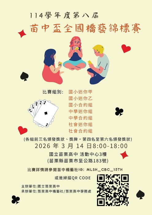 第八屆苗中盃全國橋藝錦標賽