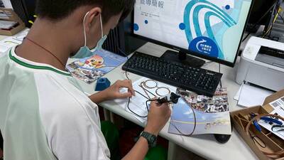 1141014社區國高中資源共享-育林國中蒞臨本校體驗資處科	3D Maker圖片